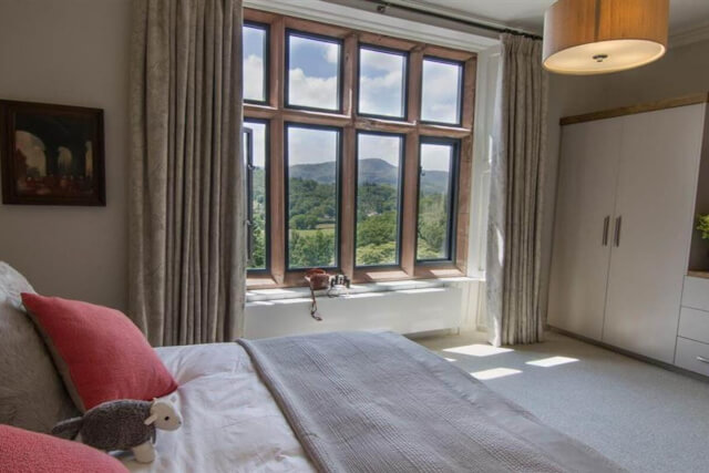 An interior shot of a bedroom at Brunt House