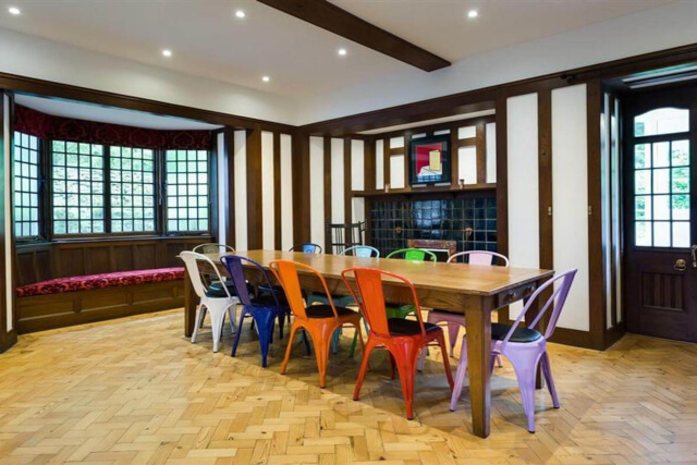 An interior shot of the dining room at Loughrigg Cottage