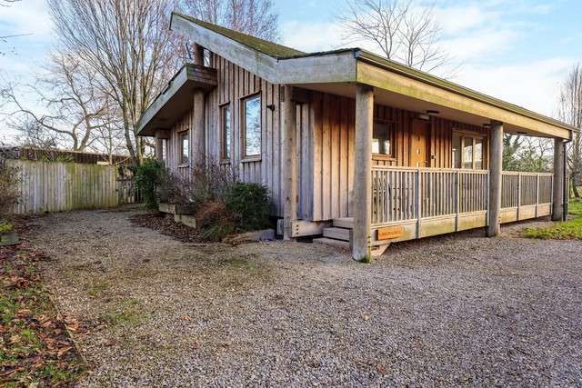 Exterior shot of Larch Lodge.