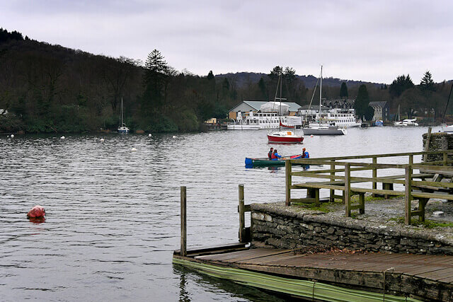 A view across Lake Windermere from Fell Foot Park