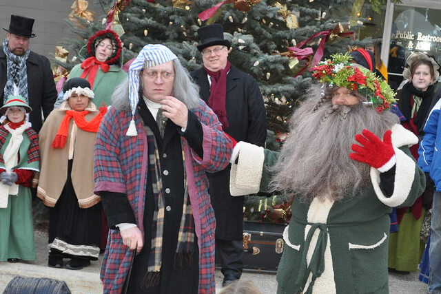 Festival Singers performing at the Dickensian Christmas Festival