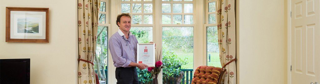 Lakelovers MD Paul Liddell at ROSE Award-winning Pudding Cottage