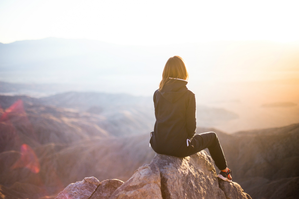 mindfulness on a mountain