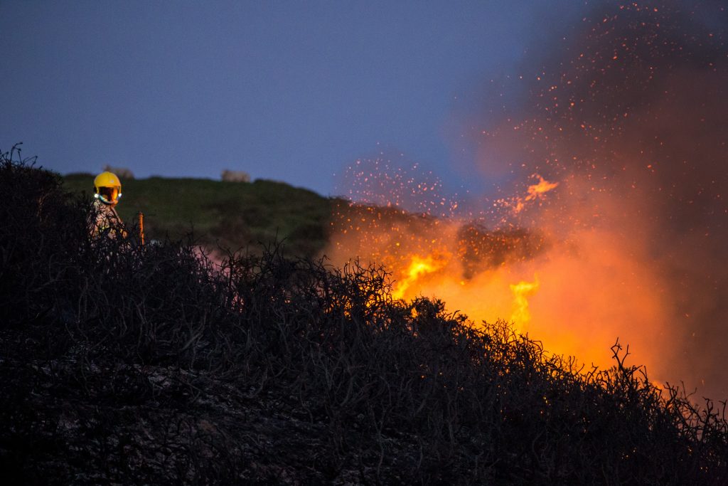 Fire in Wales