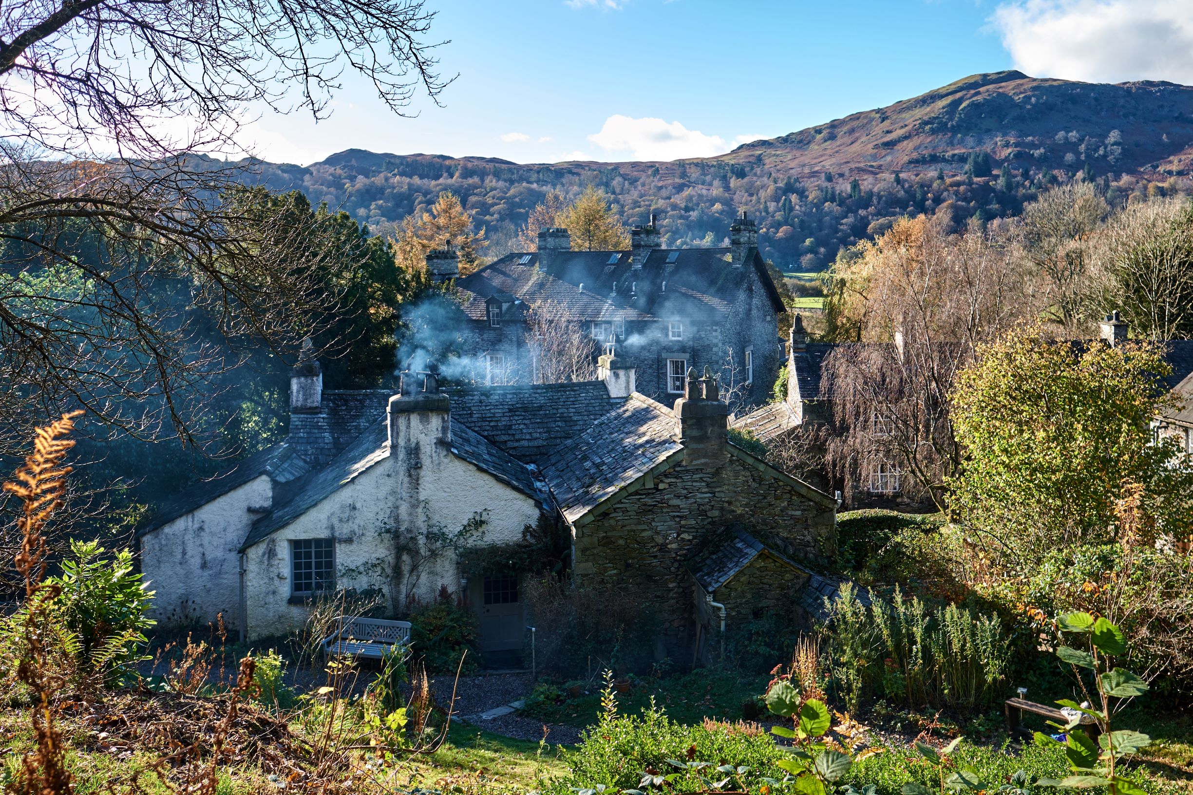 View from Dove Cottage Garden