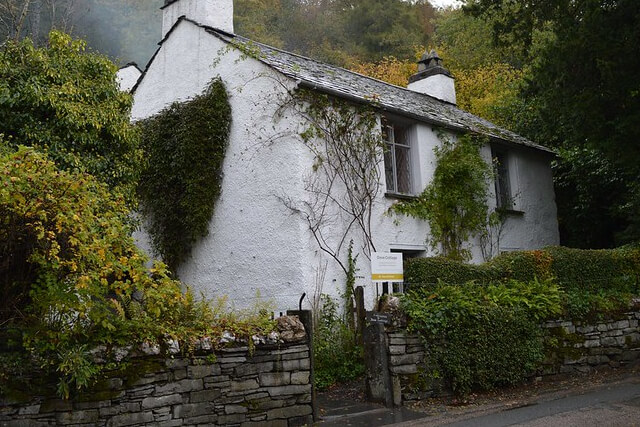 An external shot of Dove Cottage in Cumbria