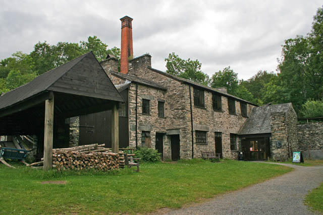 External View of Stott Park Bobbin Mill in Lakeside