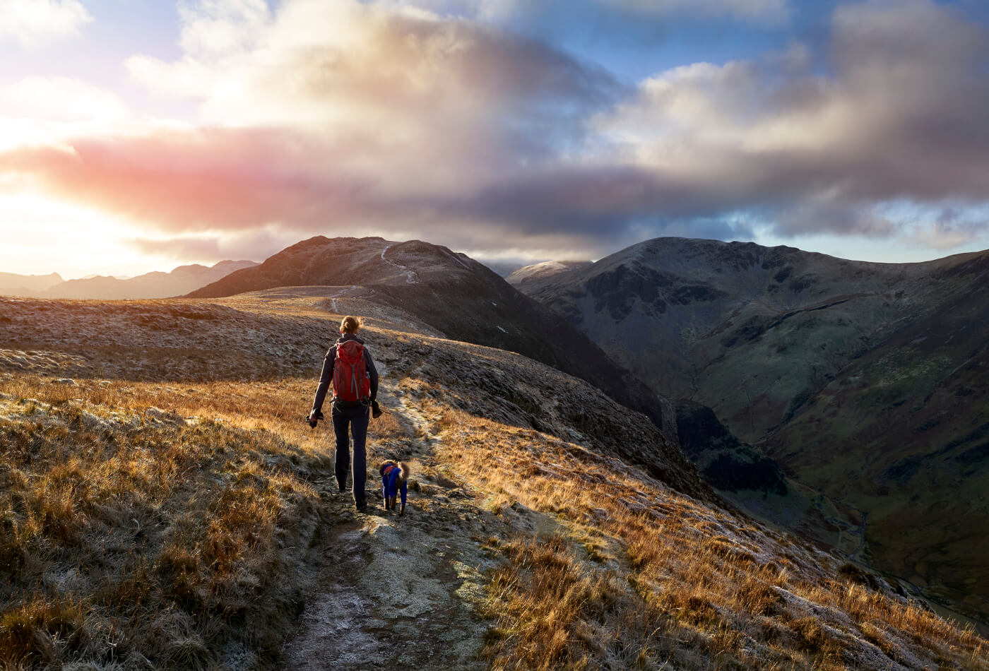 Mountain paths to the highest peaks