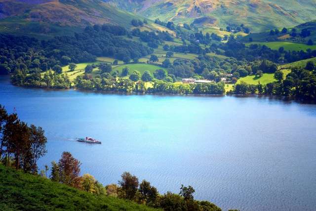 Ullswater with the surrounding national park landscape.